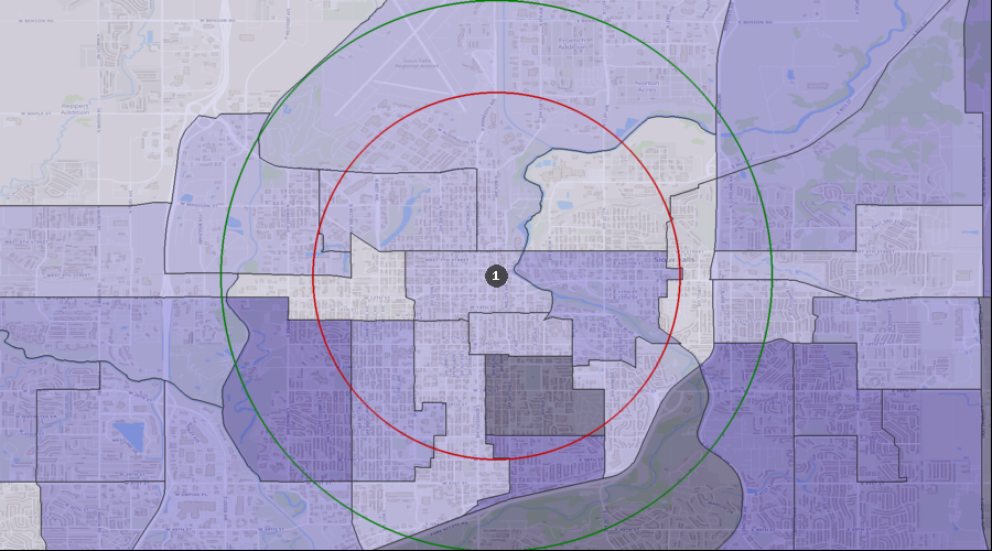 Sioux Falls, South Dakota - Percentage of the Population Visiting a Dentist in the Last 12 Months